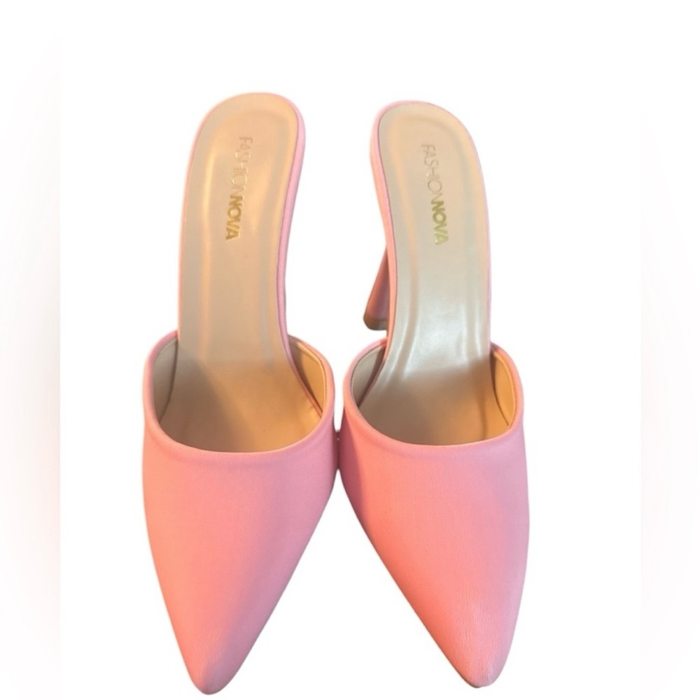 Fashion Nova Light Pink Mules